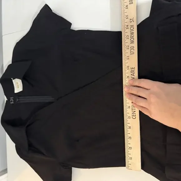 Maeve by Anthropologie The Colette Wrap Jumpsuit Sz 6 Black Wide Leg *No Belt - Picture 14 of 16